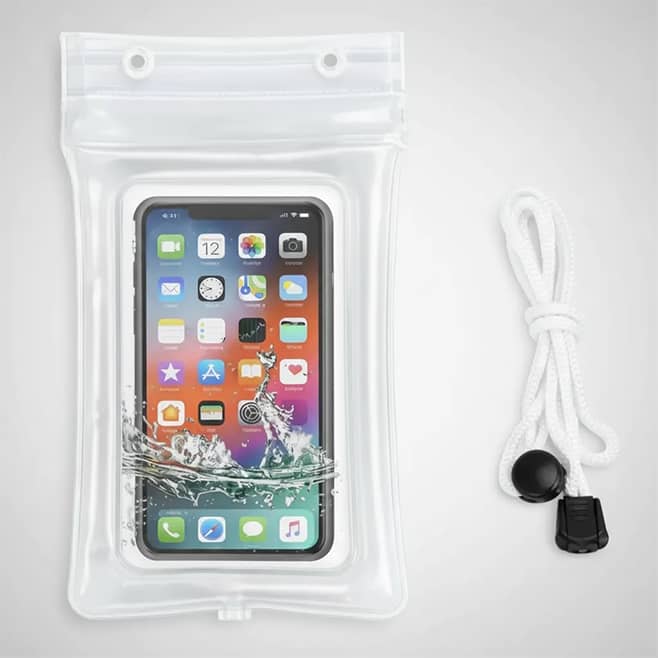 Funda estuche sumergible para celular negro